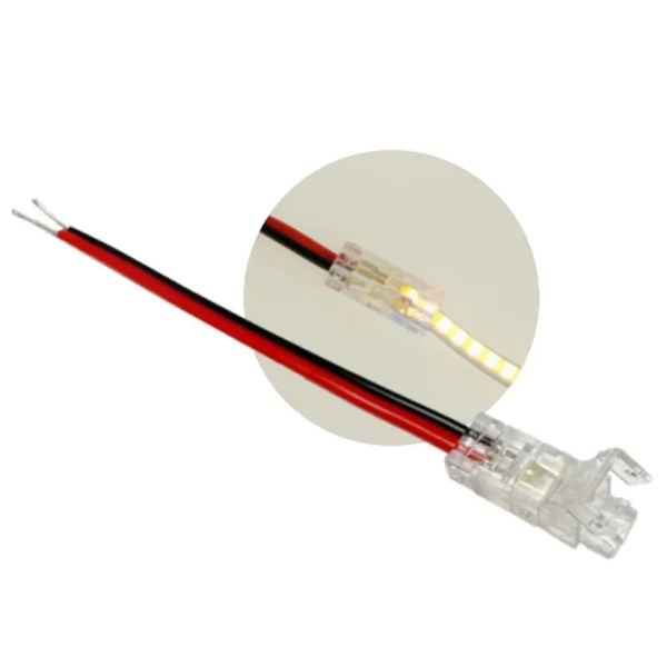 Соединитель Feron LD188 лента-блок питания 7мм для COB ленты шириной 5 мм