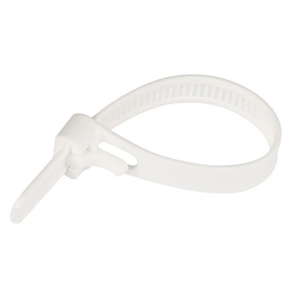 Хомут-стяжка многоразовая  Промрукав 120х7,5мм прозрачная [упаковка 50шт]