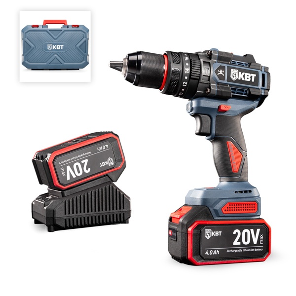 Дрель-шуруповерт КВТ ударная DB-20-160 Профи бесщеточная оснастка до 13мм