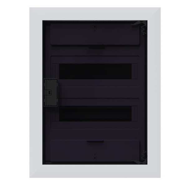 Щит встраиваемый КЭАЗ OptiBox Pro 24-VKR-IP40 24 (2x12) модулей прозрачная черная дверца IP40