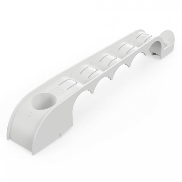 Держатель труб Промрукав для прямого монтажа односторонний на 5 мест серый d20 [уп.20шт]