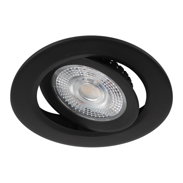 Светодиодный светильник ЭРА KL LED 25A-5 3K BK 5W 3000K круглый поворотный черный 5063079907903