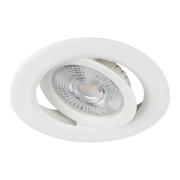 Светодиодный светильник ЭРА KL LED 25A-5 4K WH 5W 4200K круглый поворотный белый 5063079907927