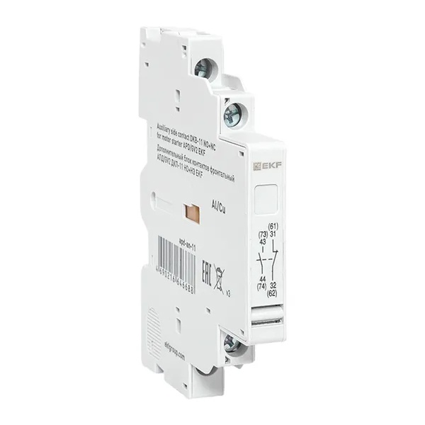 Дополнительный блок контактов боковой EKF для АПД/GV2 (New) ДКП-11 НО+НЗ
