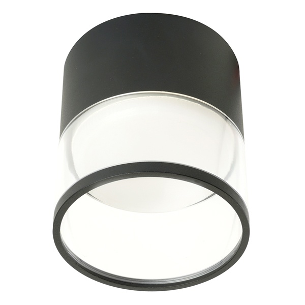 Светильник потолочный Feron HL454 под лампу GX53 230V max 12W черный D85x94mm