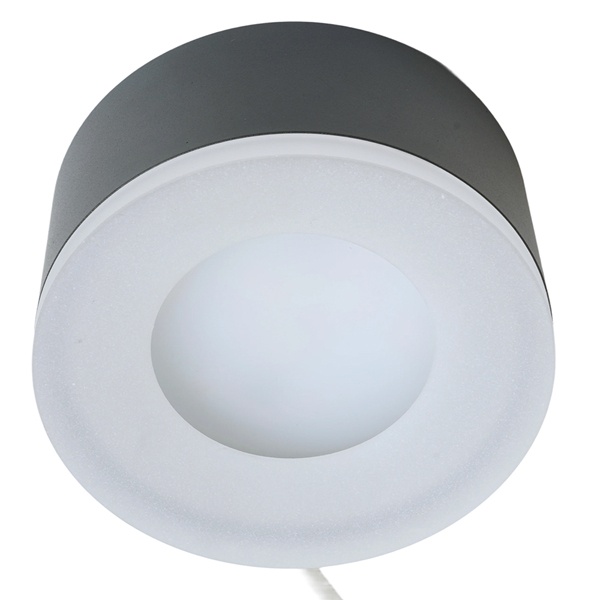 Светильник потолочный Feron HL456 под лампу GX53 230V max 12W черный D100x50mm