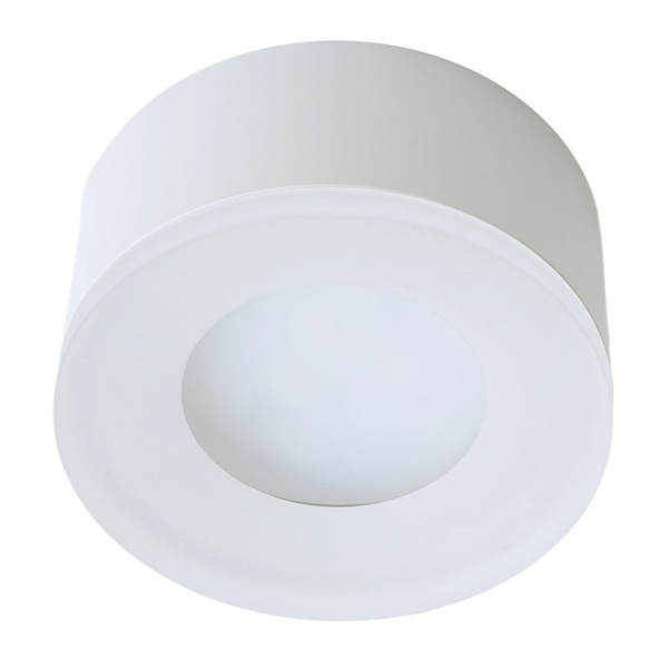 Светильник потолочный Feron HL456 под лампу GX53 230V max 12W белый D100x50mm