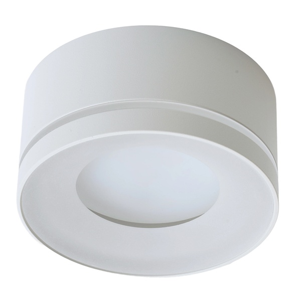 Светильник потолочный Feron HL457 под лампу GX53 230V max 12W белый D100x50mm