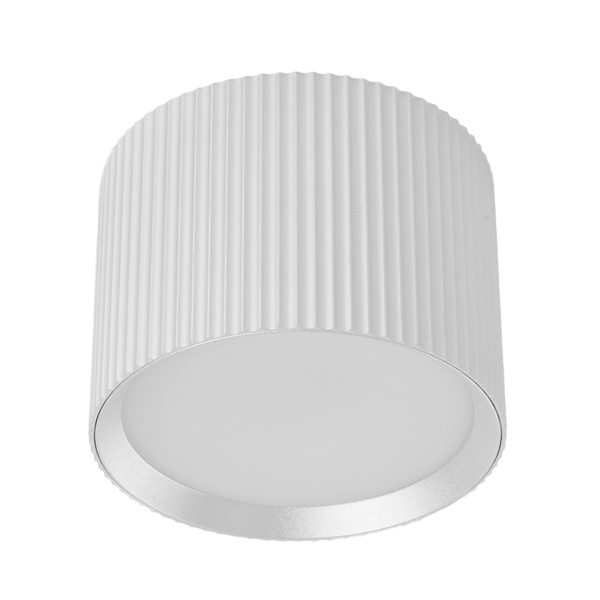 Светильник потолочный Feron HL458 под лампу GX53 max 12W 230V серебро D82x60mm