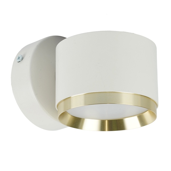 Светильник настенный Feron HL4598 GX53 230V max 12W белый + золото D85x65x116mm
