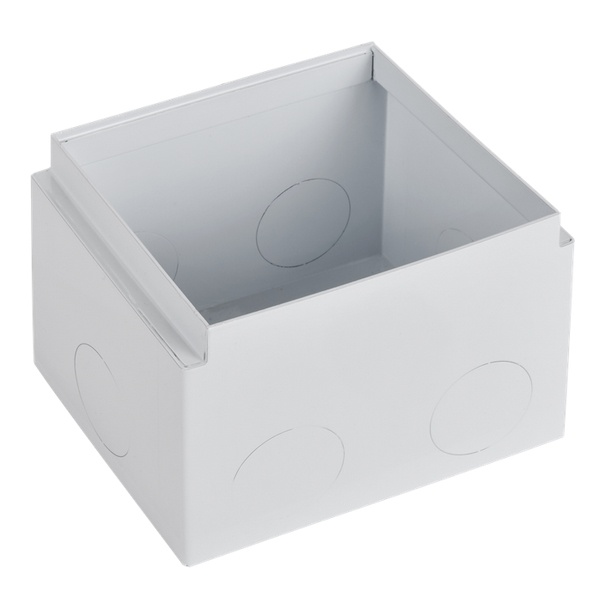 Коробка напольная ИЭК PRIMER металлическая для лючка на 8 модулей высота 108мм в бетонный пол