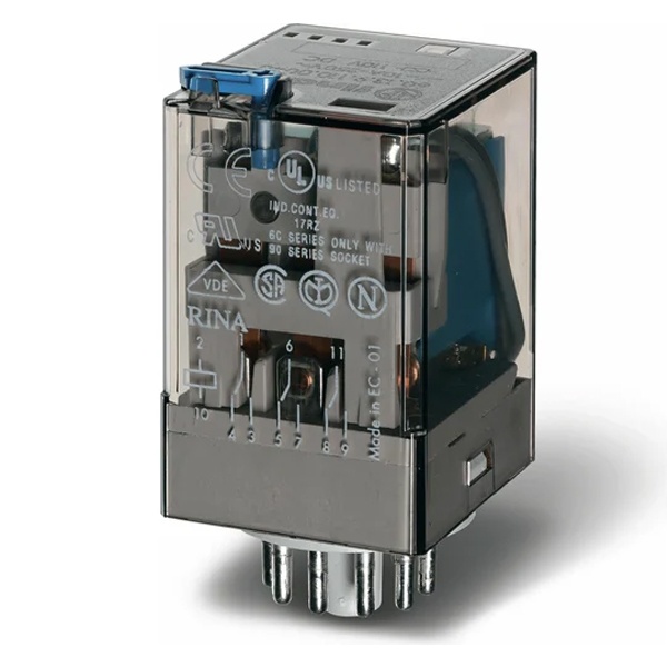 Универсальное реле Finder 3CO 10A 230В AC AgNi степень защиты RTI