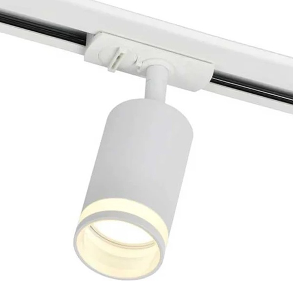 Светильник трековый однофазный поворотный ИЭК 4116 декоративный под лампу MR16 GU10 белый