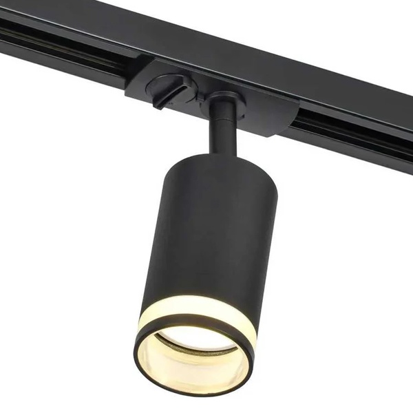 Светильник трековый однофазный поворотный ИЭК 4116 декоративный под лампу MR16 GU10 черный