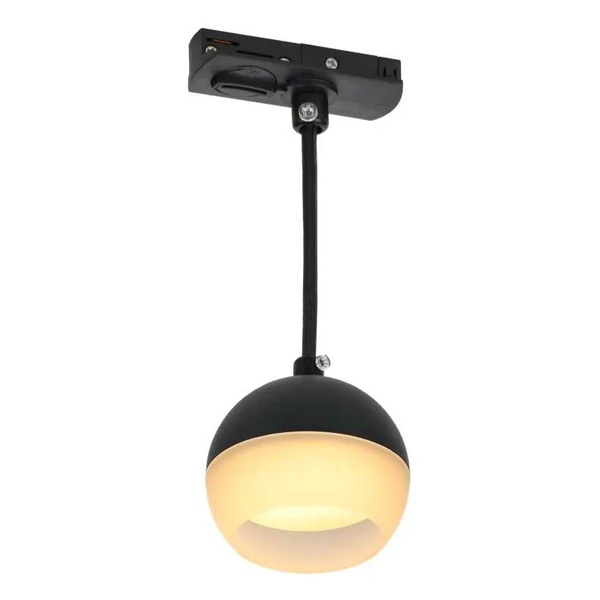 Светильник трековый однофазный подвесной ИЭК 4119 декоративный под лампу GX53 черный