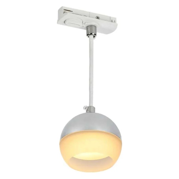 Светильник трековый однофазный подвесной ИЭК 4119 декоративный под лампу GX53 хром