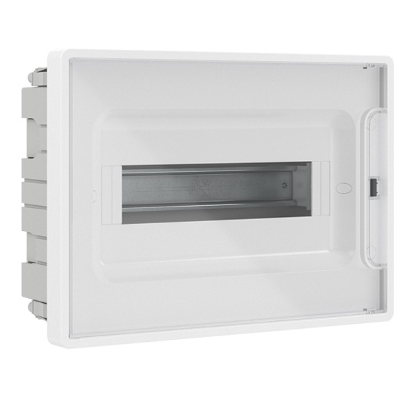 Щиток встраиваемый для полых стен DKC FRAME 12 модулей с прозрачной дверцей с шиной IP40 белый