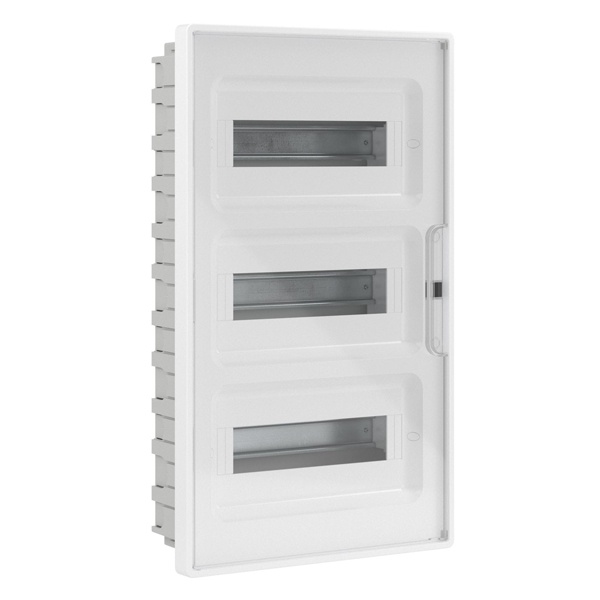 Щиток встраиваемый для полых стен DKC FRAME 36 модулей с прозрачной дверцей с шиной IP40 белый