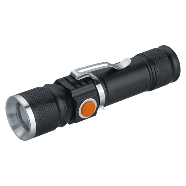 Фонарь Navigator 95 551 NPT-CM18-ACCU алюминий 3 режима 1LED 5Вт, аккумулятор Li-ion 3,7В, 1200мАч