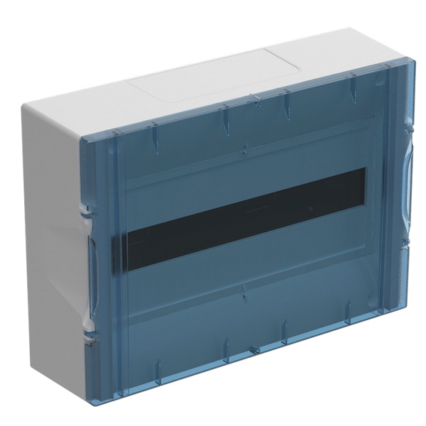 Щит навесной пластиковый ИЭК KREPTA 5 ЩРН-П-18 18 модулей с прозрачной дверкой IP40 белый (электрический шкаф)