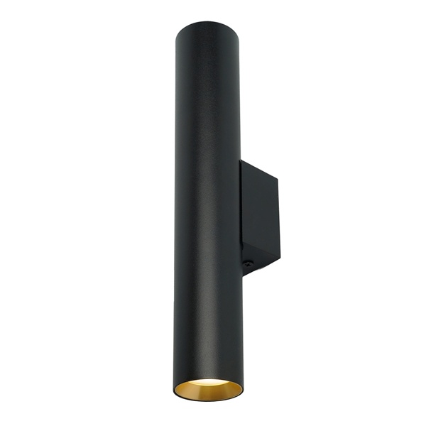 Светильник настенный Feron ML1014 под лампу MR11 35W 2*GU10, черный + золото