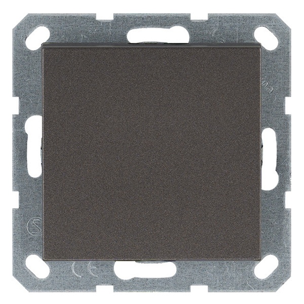 Выключатель одноклавишный Jasmart G 10A, мокко