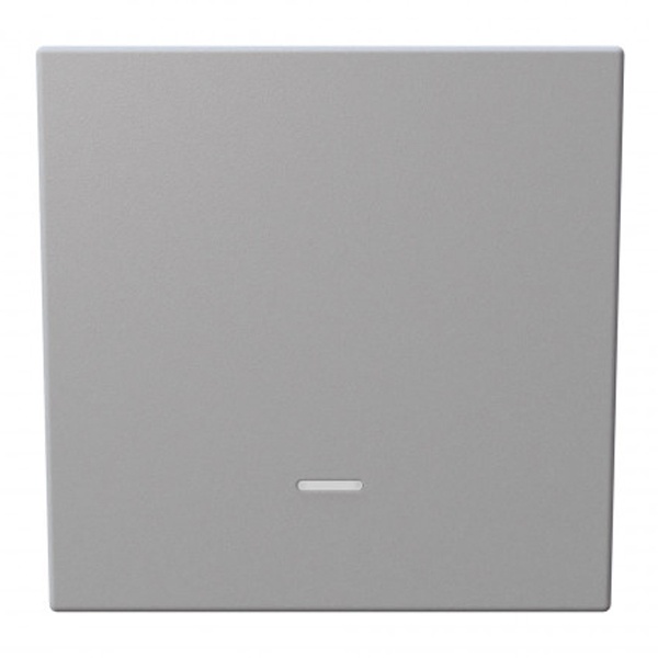 Выключатель одноклавишный c индикацией Jasmart FD 10A, белый матовый (soft touch)