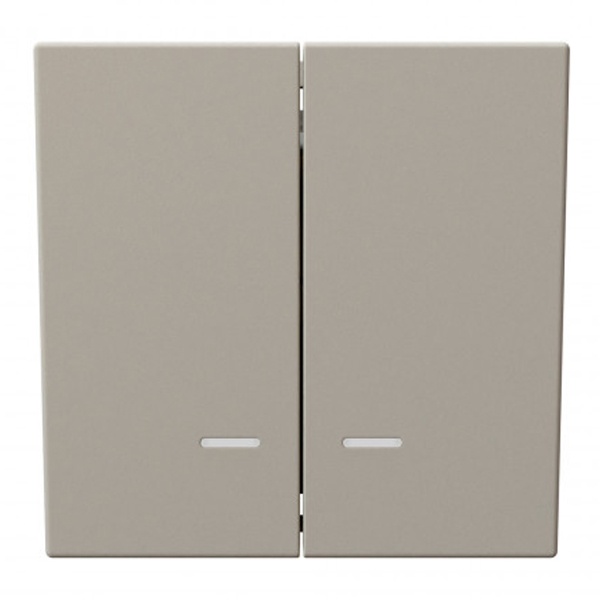 Выключатель двухклавишный c индикацией Jasmart FD 10A, Сахара