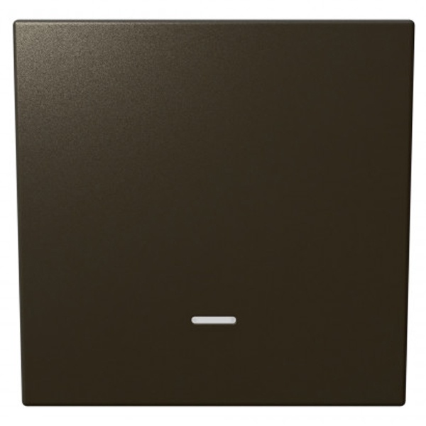 Выключатель одноклавишный проходной c индикацией Jasmart FD 10A, бронза