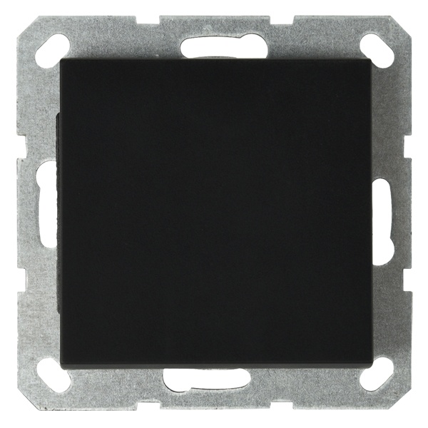 Выключатель одноклавишный перекрестный Jasmart G 10A, черный матовый