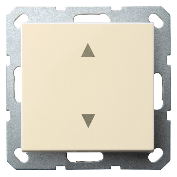 Выключатель одноклавишный для штор Jasmart G 10A, шампань