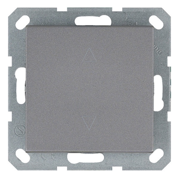 Выключатель одноклавишный для штор Jasmart G 10A, алюминий