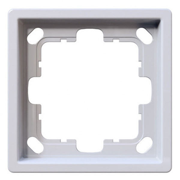 Рамка Jasmart FD  1-постовая, белый глянцевый