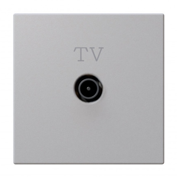 Розетка TV Jasmart FD d9.5мм оконечная, белый матовый (soft touch)