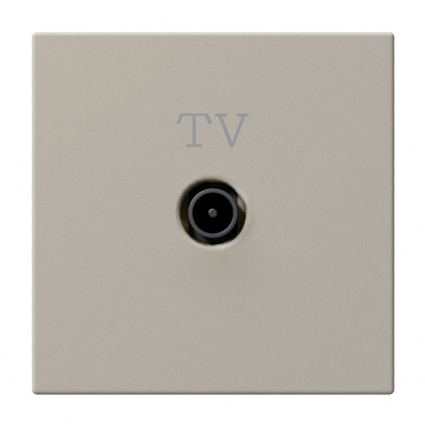 Розетка TV Jasmart FD d9.5мм оконечная, Сахара