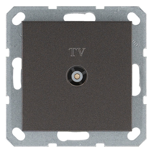 Розетка TV Jasmart G d9.5мм оконечная, мокко