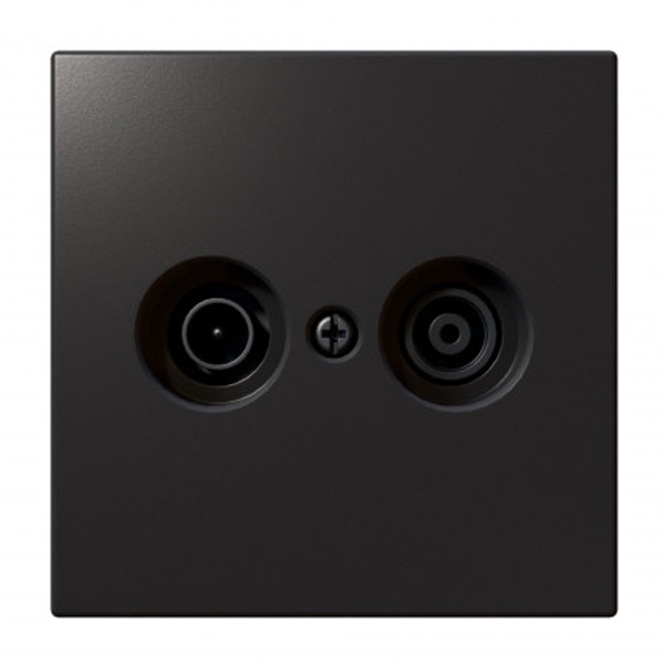 Розетка TV+FM Jasmart FD d9.5мм оконечная, никель