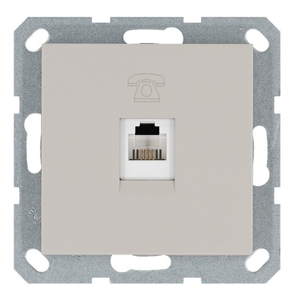 Телефонная розетка Jasmart G RJ11, тауп