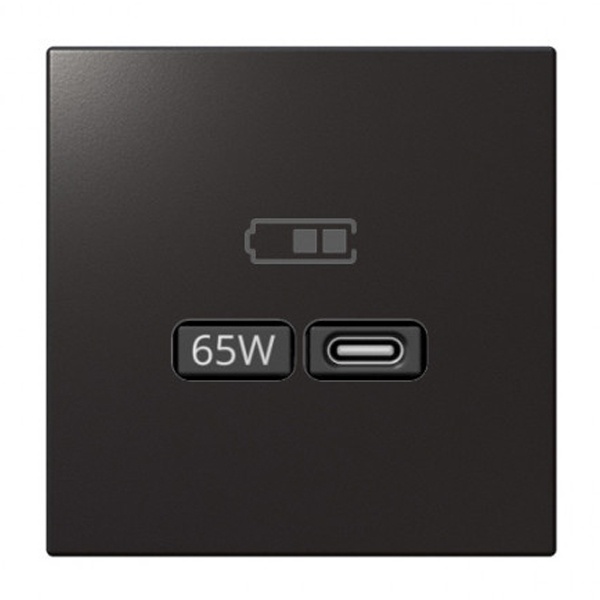 USB зарядка Jasmart FD 65Вт тип С и тип А, 220-240В, никель