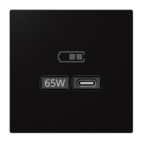 USB зарядка Jasmart G 65Вт тип С и тип А, 220-240В, антрацит