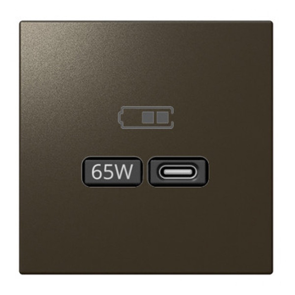 USB зарядка Jasmart G 65Вт тип С и тип А, 220-240В, мокко