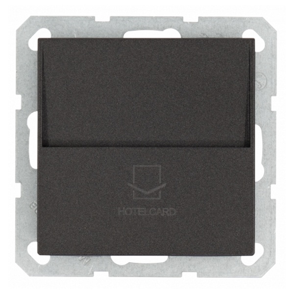 Отельный карточный выключатель Jasmart G 10А 250В, антрацит