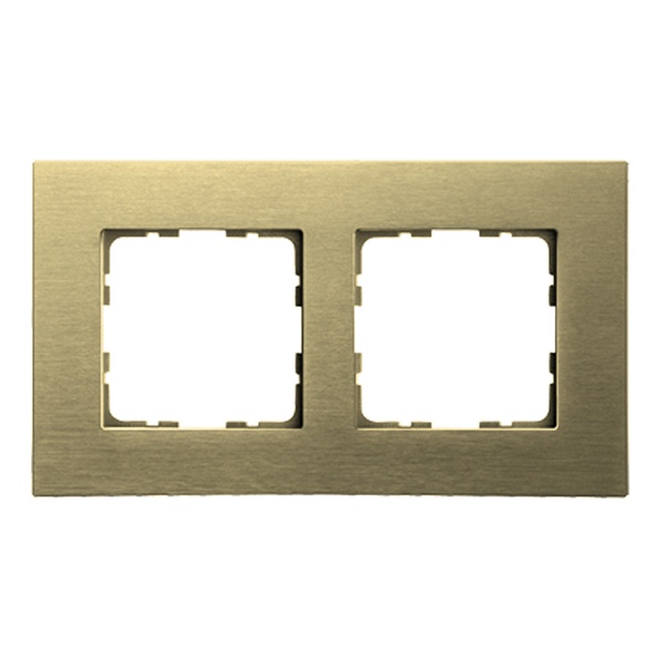 Рамка Jasmart G-Metal 2-постовая, шампань