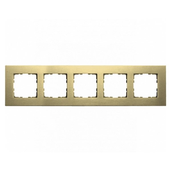 Рамка Jasmart G-Metal 5-постовая, шампань
