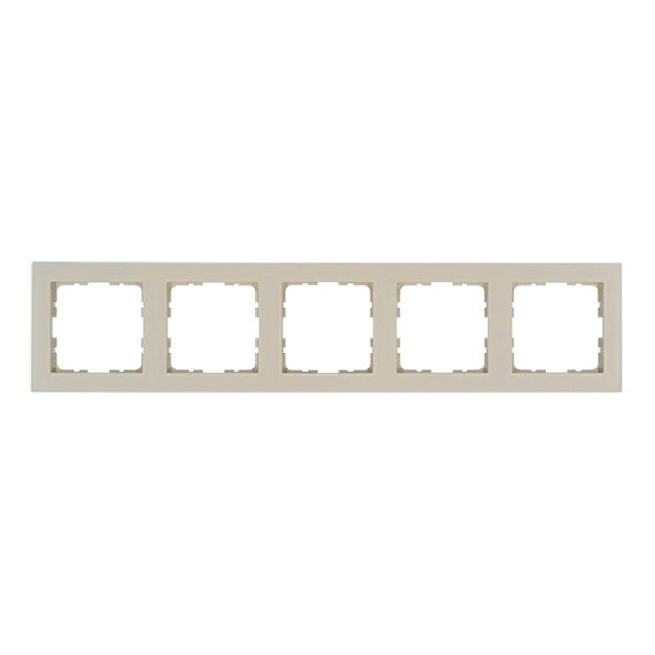 Рамка Jasmart G-Classic  5-постовая, слоновая кость (бежевый)