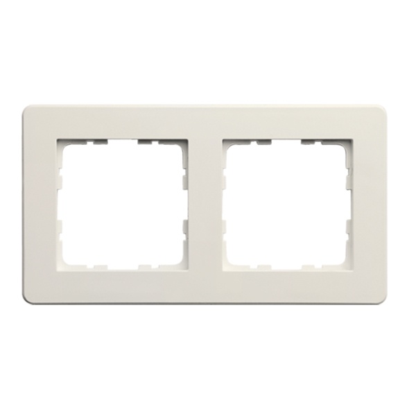 Рамка Jasmart G-Flex  2-постовая, слоновая кость (бежевый)