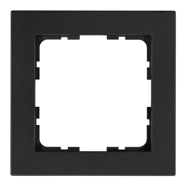 Рамка Jasmart G-Classic  1-постовая, антрацит