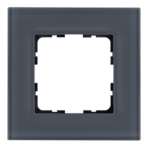 Рамка Jasmart 1-постовая, стекло маренго