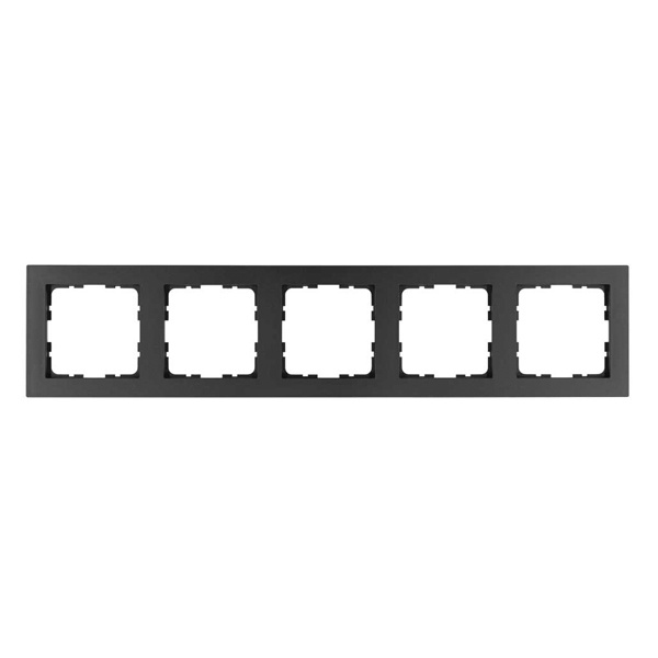 Рамка Jasmart G-Classic  5-постовая, антрацит