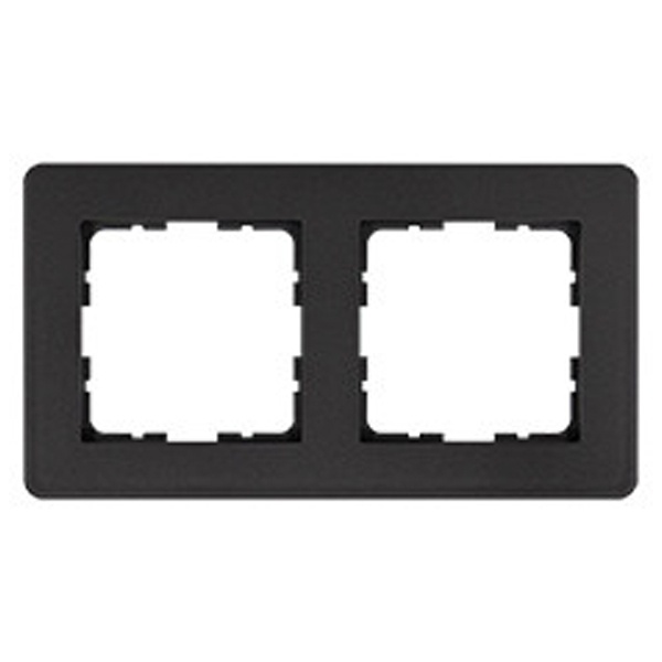 Рамка Jasmart G-Flex 2-постовая, антрацит